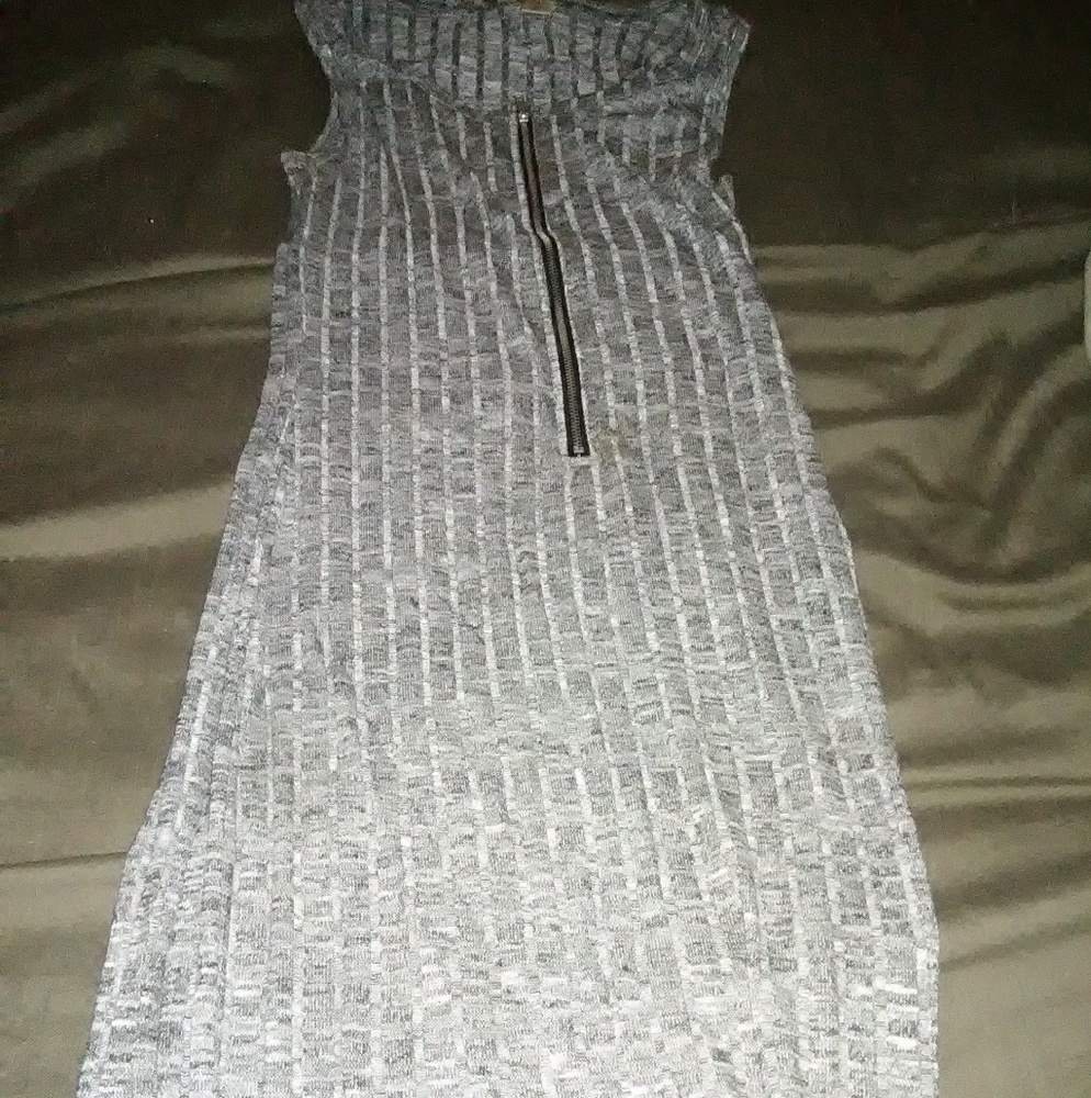 Ribbed body con dress